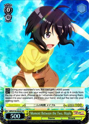 BFR/S78-E004S Moment Between the Two, Maple (Foil) - BOFURI: I Don't Want to Get Hurt, so I'll Max Out my Defense English Weiss Schwarz Trading Card Game