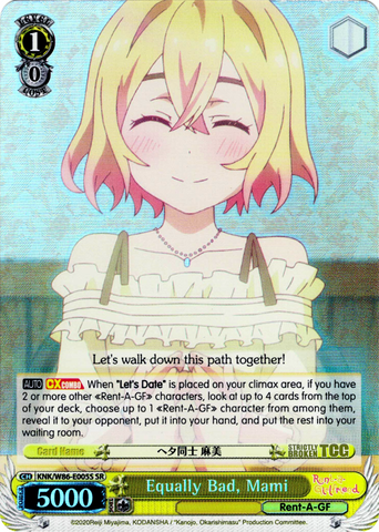 KNK/W86-E005S Equally Bad, Mami (Foil) - Rent-A-Girlfriend Weiss Schwarz English Trading Card Game