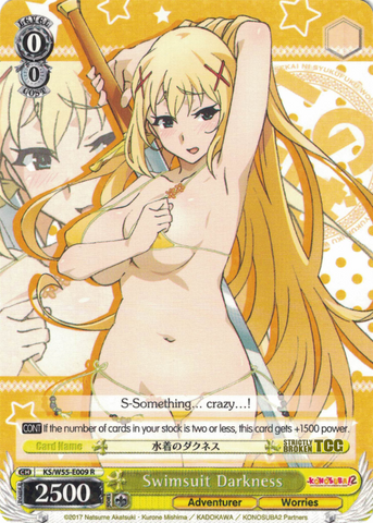 KS/W55-E009 Swimsuit Darkness - KONOSUBA -God’s blessing on this wonderful world! Vol. 2 English Weiss Schwarz Trading Card Game