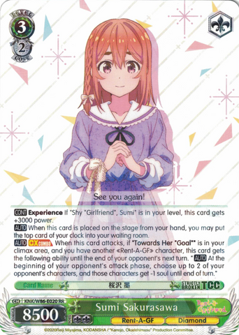 KNK/W86-E020 Sumi Sakurasawa - Rent-A-Girlfriend Weiss Schwarz English Trading Card Game