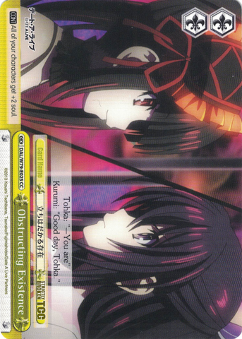 DAL/W79-E025 Obstructing Existence - Date A Live English Weiss Schwarz Trading Card Game