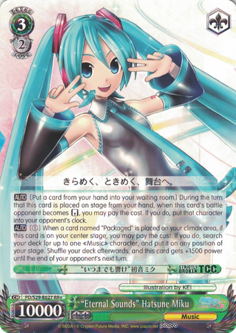 PD/S29-E027 "Eternal Sounds" Hatsune Miku - Hatsune Miku: Project DIVA F 2nd English Weiss Schwarz Trading Card Game