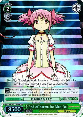 MM/W17-E029S End of Karma for Madoka (Foil) - Puella Magi Madoka Magica English Weiss Schwarz Trading Card Game