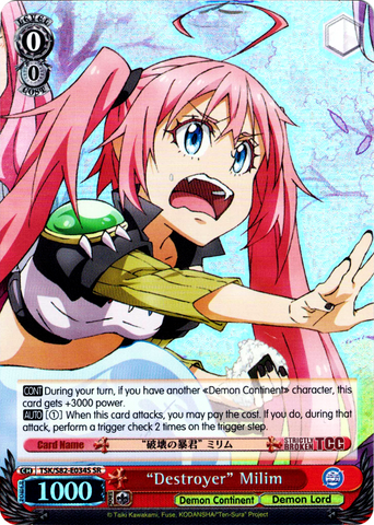 TSK/S82-E034S "Destroyer" Milim (Foil) - That Time I Got Reincarnated as a Slime Vol. 2 English Weiss Schwarz Trading Card Game