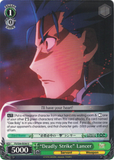 FS/S36-E036 “Deadly Strike” Lancer - Fate/Stay Night Unlimited Blade Works Vol.2 English Weiss Schwarz Trading Card Game