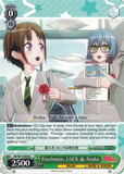 BD/W73-E036 Freshmen, LOCK & Asuka - Bang Dream Vol.2 English Weiss Schwarz Trading Card Game