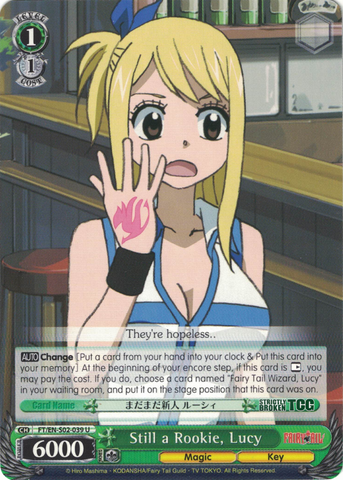 FT/EN-S02-039 Still a Rookie, Lucy - Fairy Tail English Weiss Schwarz Trading Card Game
