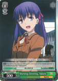 FS/S34-E040 Morning Greeting, Sakura - Fate/Stay Night Unlimited Bladeworks Vol.1 English Weiss Schwarz Trading Card Game