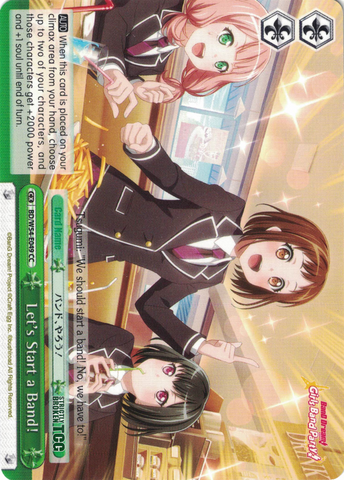 BD/W54-E049 Let's Start a Band! - Bang Dream Girls Band Party! Vol.1 English Weiss Schwarz Trading Card Game