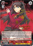 FS/S34-E051SP For Victory, Rin (Foil) - Fate/Stay Night Unlimited Blade Works Vol.1 English Weiss Schwarz Trading Card Game
