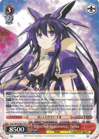 DAL/W79-E052 Dignified Appearance, Tohka - Date A Live English Weiss Schwarz Trading Card Game