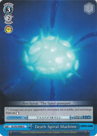 GL/S52-E098 Death Spiral Machine - Gurren Lagann English Weiss Schwarz Trading Card Game