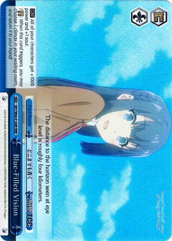 SBY/W64-E100R Blue-Filled Vision (Foil) - Rascal Does Not Dream of Bunny Girl Senpai English Weiss Schwarz Trading Card Game