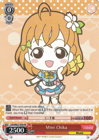 LSS/WE27-E59 Mini Chika - Love Live! Sunshine!! Extra Booster English Weiss Schwarz Trading Card Game