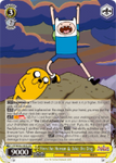 AT/WX02-001S Finn the Human & Jake the Dog (Foil) - Adventure Time English Weiss Schwarz Trading Card Game