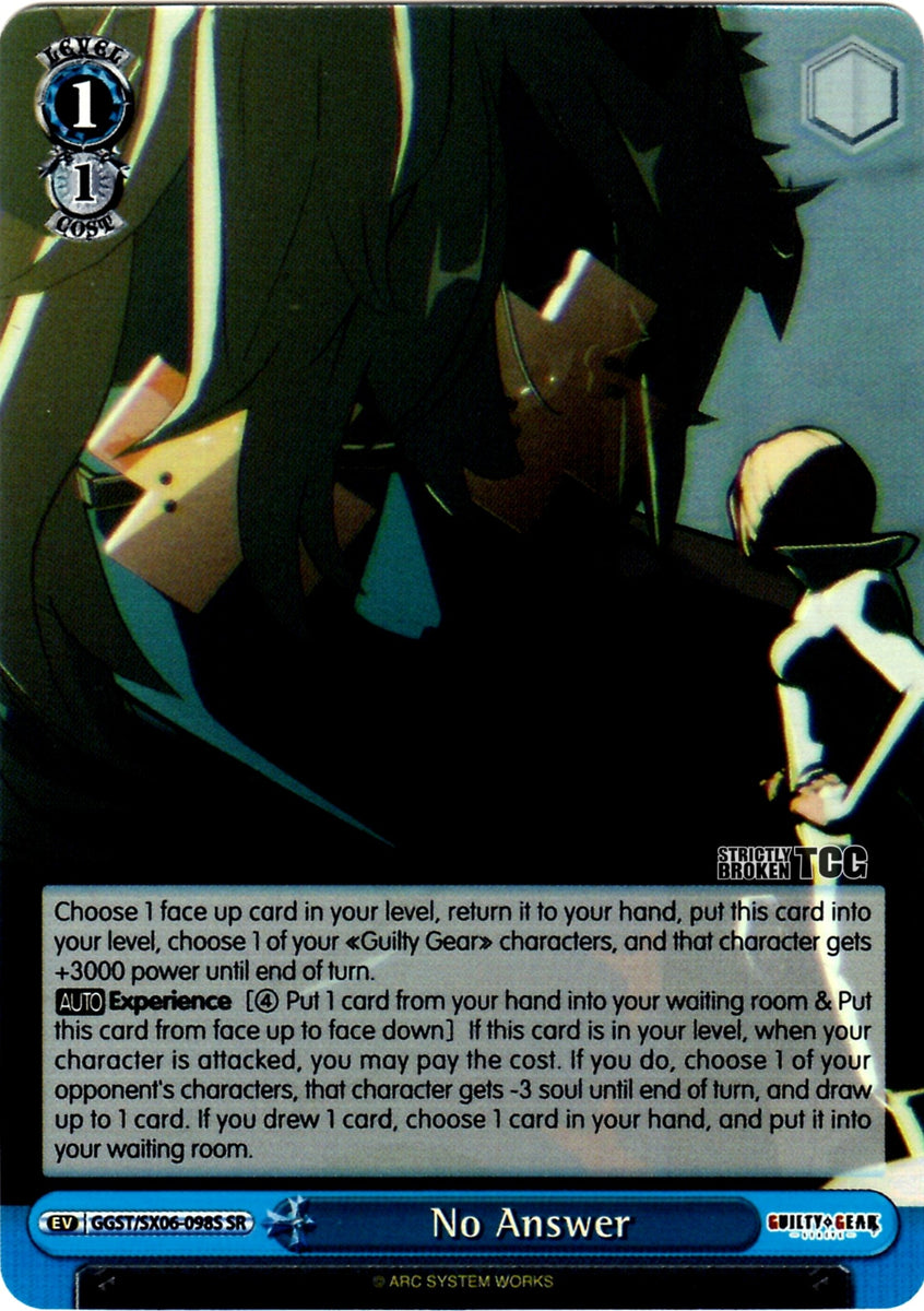 guilty gear answer GGST/SX06-098S No Answer – Strictly Broken TCG