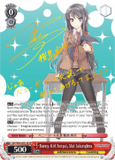 SBY/W64-E051SP Bunny Girl Senpai, Mai Sakurajima (Foil) - Rascal Does Not Dream of Bunny Girl Senpai English Weiss Schwarz Trading Card Game