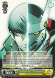 P4/EN-S01-T01 "Contract Key" Protagonist - Persona 4 Trial Deck English Weiss Schwarz Trading Card Game