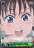SDS/SX03-T15 Diane: Favorite Food - The Seven Deadly Sins Trial Deck English Weiss Schwarz Trading Card Game