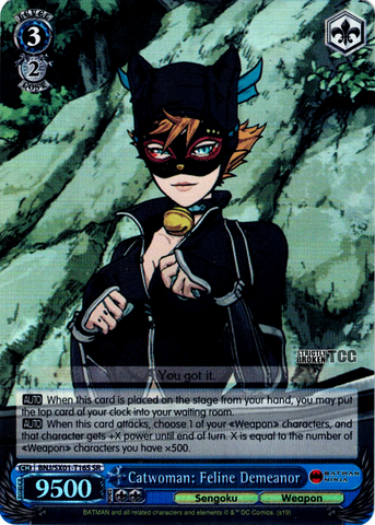 BNJ/SX01-T16S Catwoman: Feline Demeanor (Foil) - Batman Ninja English Weiss Schwarz Trading Card Game