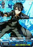 SAO/S20-TE07R Kirito - Start of the Battle (Foil) - Sword Art Online English Weiss Schwarz Trading Card Game