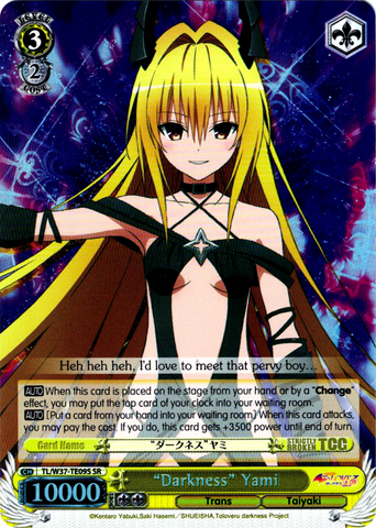 TL/W37-TE09S “Darkness” Yami (Foil) - To Loveru Darkness 2nd English Weiss Schwarz Trading Card Game