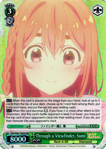KNK/W86-TE09R Through a Viewfinder, Sumi (Foil) - Rent-A-Girlfriend Weiss Schwarz English Trading Card Game