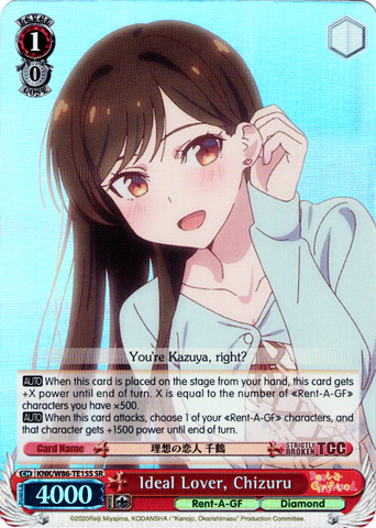 KNK/W86-TE15S Ideal Lover, Chizuru (Foil) - Rent-A-Girlfriend Weiss Schwarz English Trading Card Game