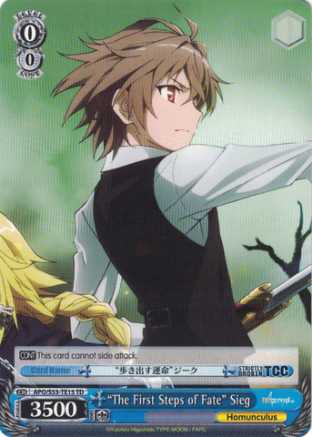 APO/S53-TE15 "The First Steps of Fate" Sieg - Fate/Apocrypha Trial Deck English Weiss Schwarz Trading Card Game