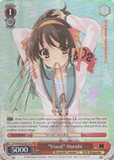 SY/W08-E056SP "Usual" Haruhi (Foil) - The Melancholy of Haruhi Suzumiya English Weiss Schwarz Trading Card Game