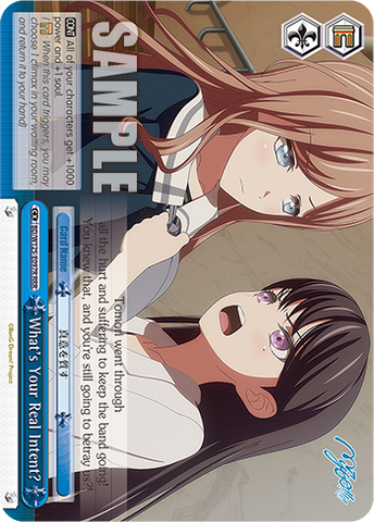 BD/W125-E097R What's Your Real Intent?