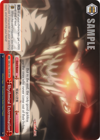 GBS/S63-TE09R Rhythmical Extermination (Foil) - Goblin Slayer English Weiss Schwarz Trading Card Game