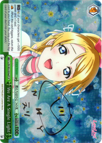 LL/EN-W02-E054aSP We Are A Single Light (Foil) - Love Live! DX Vol.2 English Weiss Schwarz Trading Card Game
