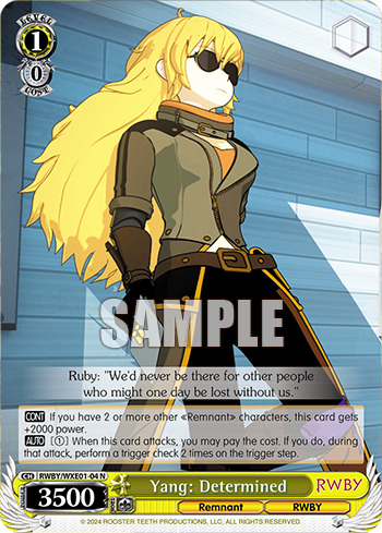 RWBY 海外 ヴァイス プレミアムブースター N 4コン