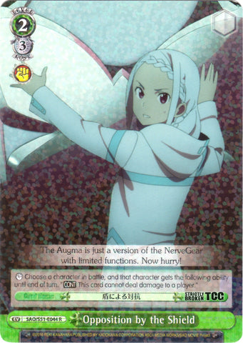 SAO/S51-E044 Opposition by the Shield - Sword Art Online The Movie – Ordinal Scale – English Weiss Schwarz Trading Card Game