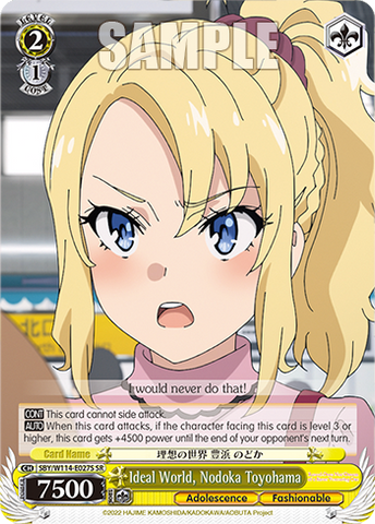 SBY/W114-E027S Ideal World, Nodoka Toyohama