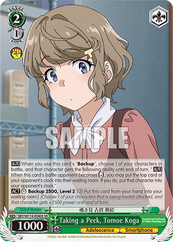 SBY/W114-E040S Taking a Peek, Tomoe Koga