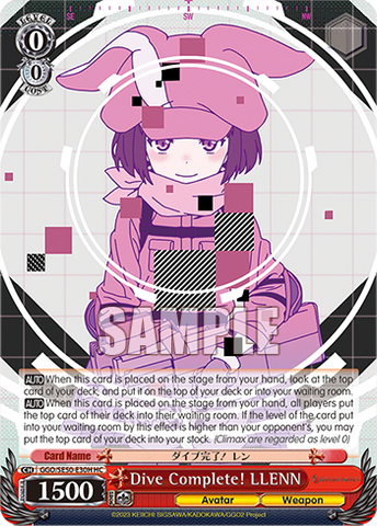 GGO/SE50-E30H Dive Complete! LLENN