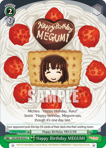 SHS/W98-E056 Happy Birthday MEGUMI