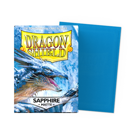 Dragon Shield Sleeves: Standard Matte - Sapphire 100CT