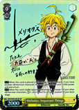 SDS/SX03-001SP Meliodas: Important Things (Foil) - The Seven Deadly Sins English Weiss Schwarz Trading Card Game