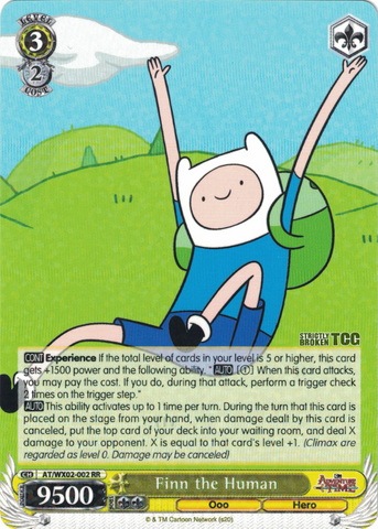 AT/WX02-002 Finn the Human - Adventure Time English Weiss Schwarz Trading Card Game