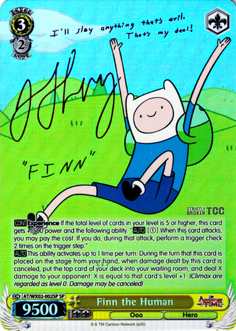 AT/WX02-002SP Finn the Human (Foil) - Adventure Time English Weiss Schwarz Trading Card Game