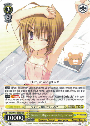 Fkz/W65-E002 Tsundere Magical Arms Girl, Haruna - Fujimi Fantasia Bunko English Weiss Schwarz Trading Card Game