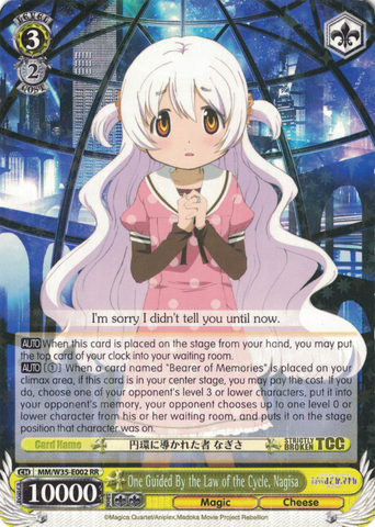 MM/W35-E002 One Guided By the Law of the Cycle, Nagisa - Puella Magi Madoka Magica The Movie -Rebellion- English Weiss Schwarz Trading Card Game