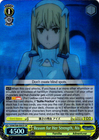 DDM/S88-E002S Reason for Her Strength, Ais (Foil) - Is It Wrong to Try to Pick Up Girls in a Dungeon? English Weiss Schwarz Trading Card Game