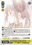 DAL/WE33-E003 Spirit in Black, Kurumi - Date A Bullet Extra Booster English Weiss Schwarz Trading Card Game