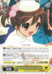 SY/W08-E003 Xmas Party, Kyon's Sister - The Melancholy of Haruhi Suzumiya English Weiss Schwarz Trading Card Game