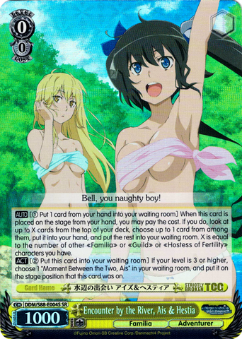 DDM/S88-E004S Encounter by the River, Ais & Hestia (Foil) - Is It Wrong to Try to Pick Up Girls in a Dungeon? English Weiss Schwarz Trading Card Game
