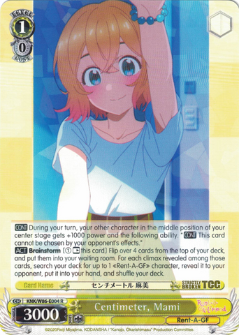 KNK/W86-E004 Centimeter, Mami - Rent-A-Girlfriend Weiss Schwarz English Trading Card Game